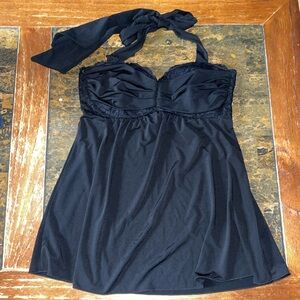 Fredericks of Hollywood Black Halter Top